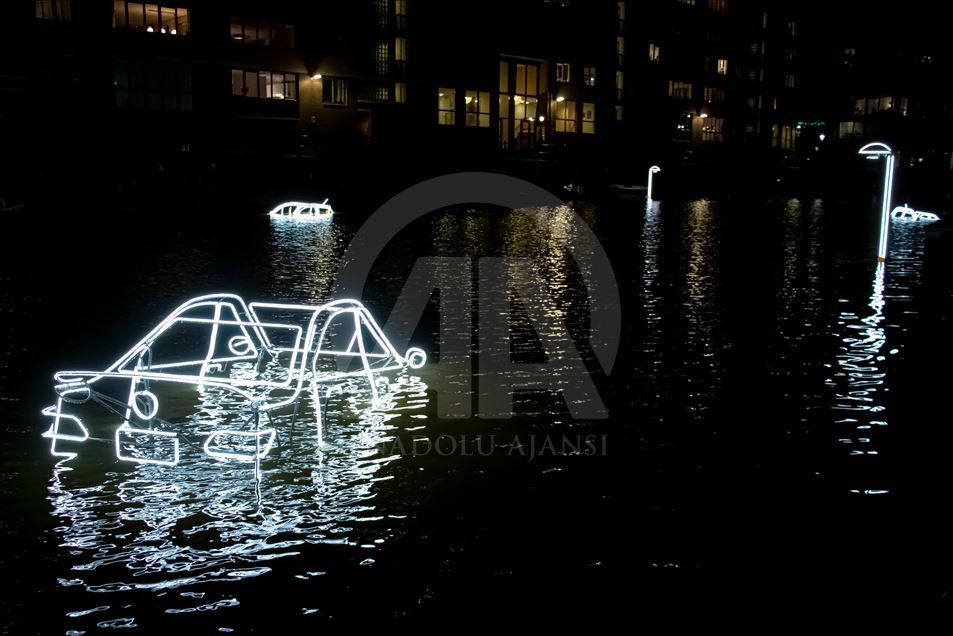 Amsterdam'da ışık sanat festivali