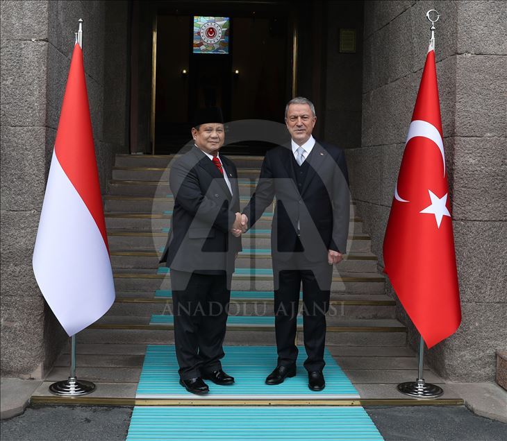 Hulusi Akar - Prabowo Subianto meeting