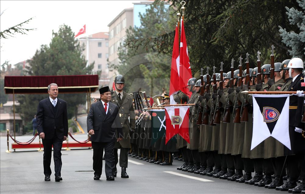 Hulusi Akar - Prabowo Subianto meeting