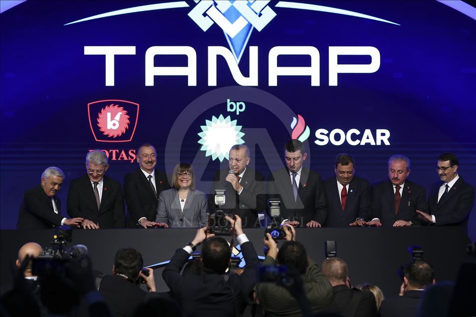 Opening ceremony of the TANAP-Europe connection