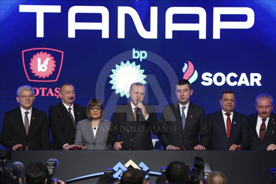 Opening ceremony of the TANAP-Europe connection