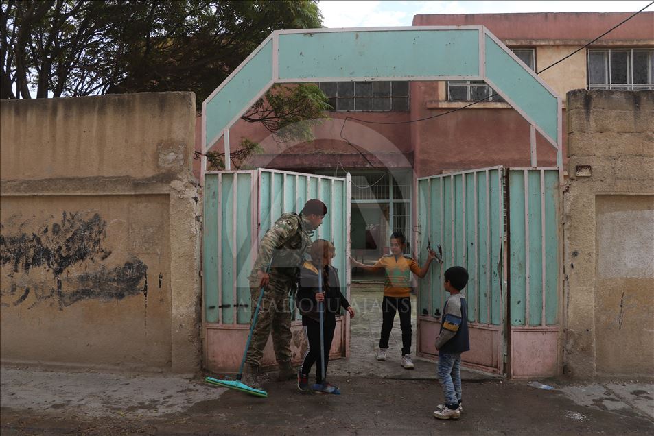 مدارس راس‌العین سوریه بازسازی می‌شوند 
