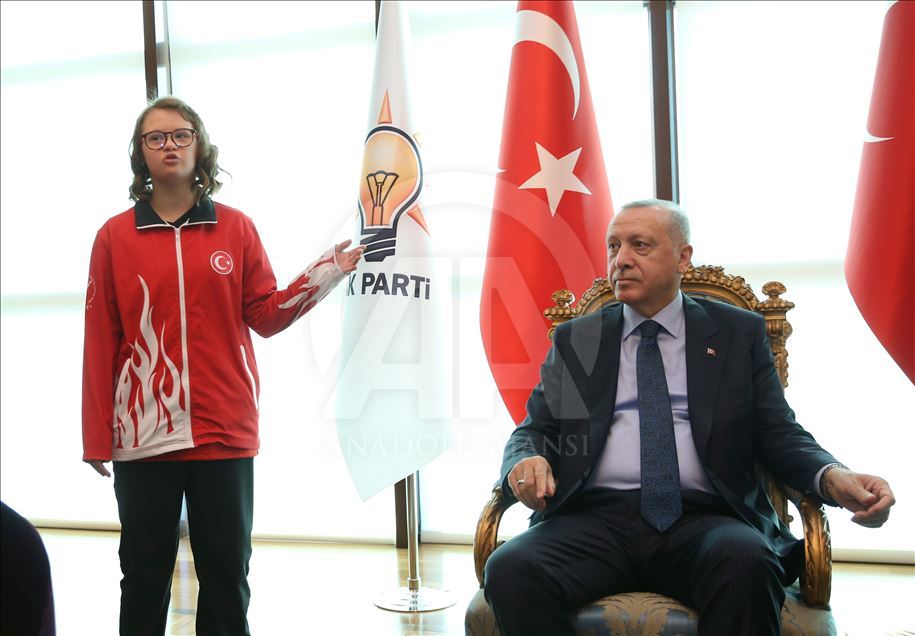 Türkiye Cumhurbaşkanı Recep Tayyip Erdoğan'ın kabulü