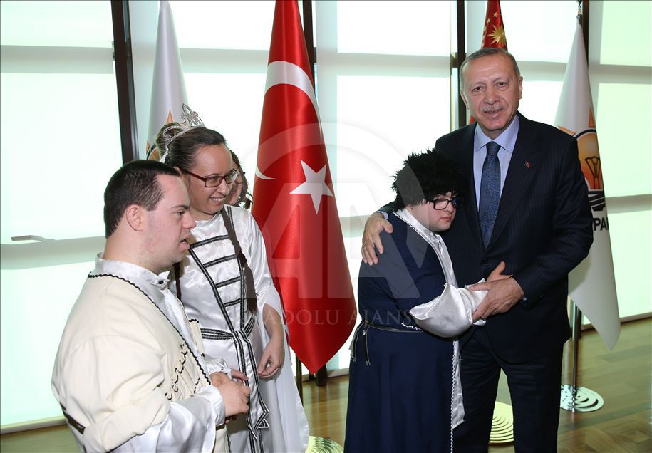 Türkiye Cumhurbaşkanı Recep Tayyip Erdoğan'ın kabulü