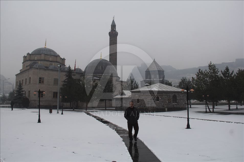 Kars'ta kar yağışı 