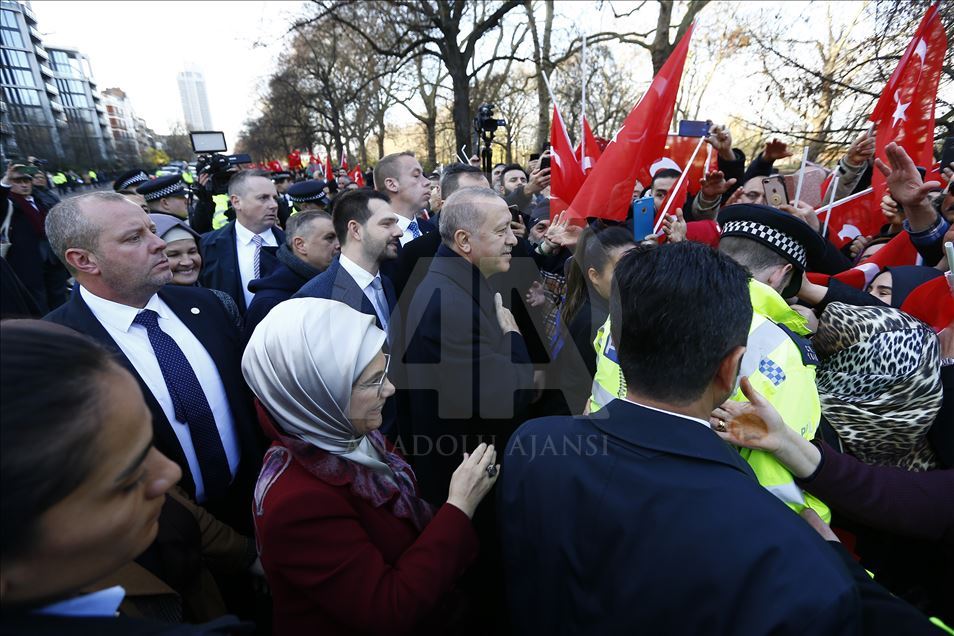 Cumhurbaşkanı Recep Tayip Erdoğan Londra'da