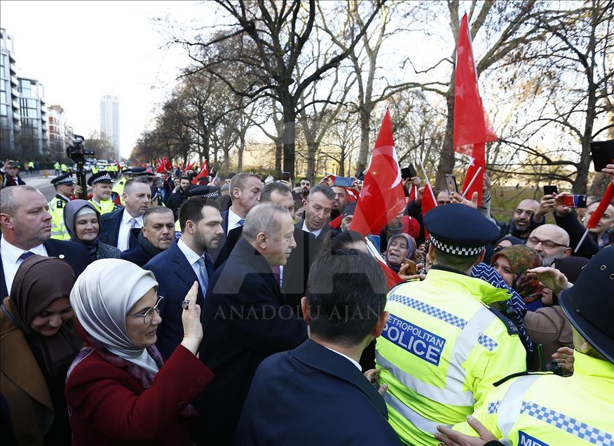 Cumhurbaşkanı Recep Tayip Erdoğan Londra'da