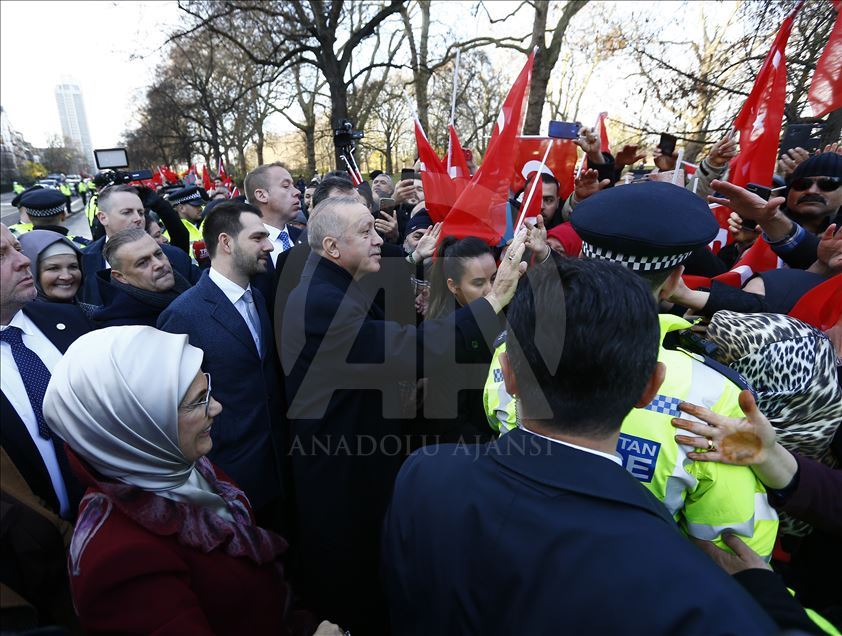 Cumhurbaşkanı Recep Tayip Erdoğan Londra'da