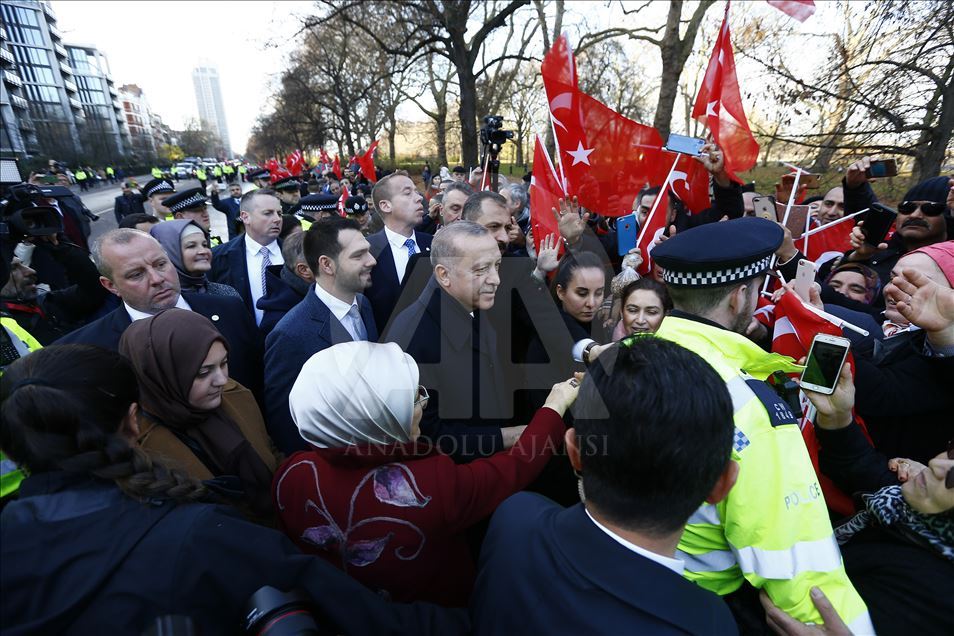 Cumhurbaşkanı Recep Tayip Erdoğan Londra'da