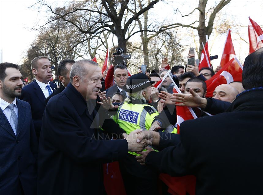 Cumhurbaşkanı Recep Tayip Erdoğan Londra'da