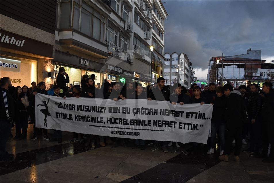 Ordu'da Ceren Özdemir anısına bale kursundan evine yürüyüş düzenlendi
