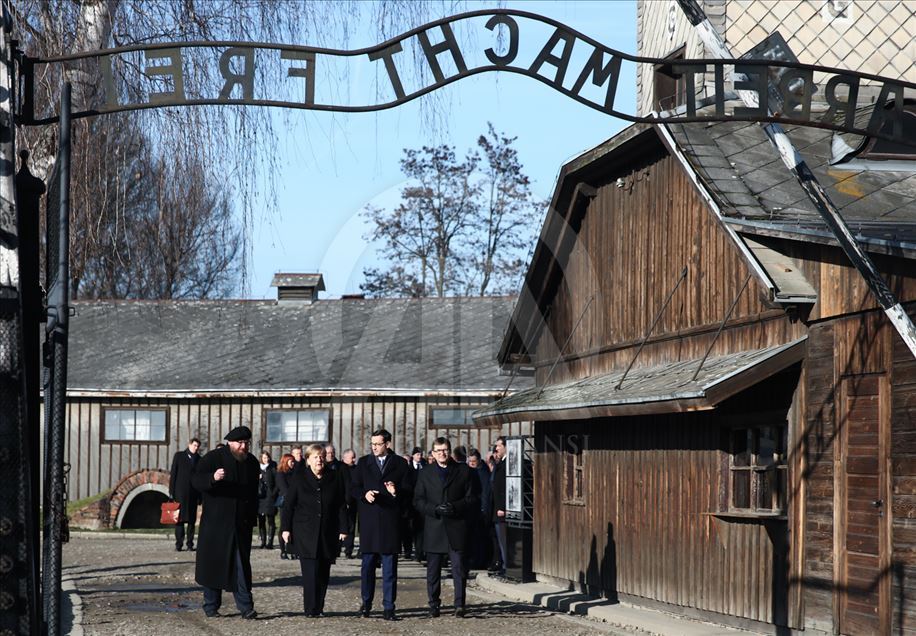 La Canciller Alemana, Angela Merkel, asiste al aniversario de la Fundación Auschwitz