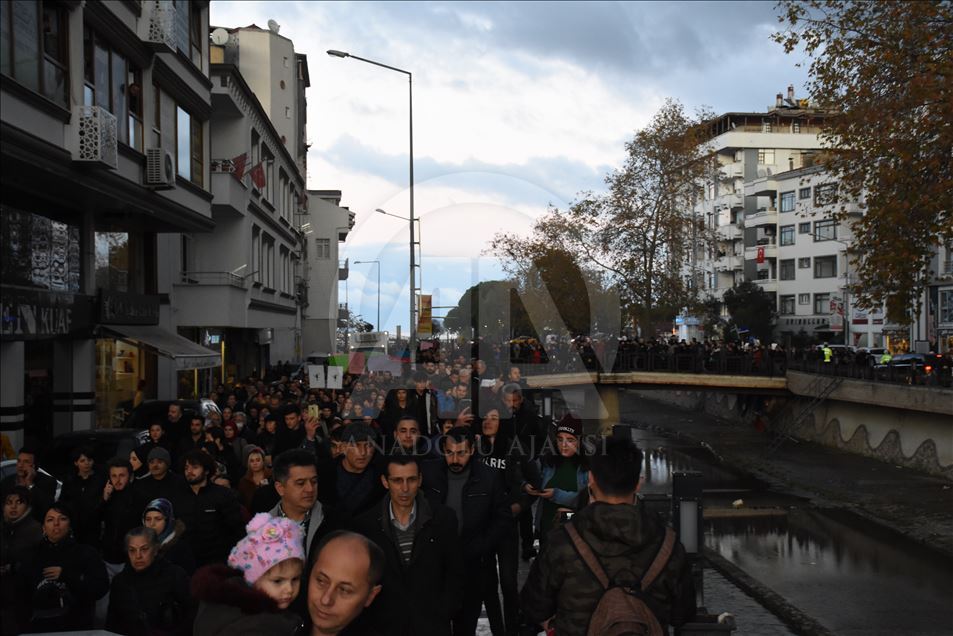 Ordu'da Ceren Özdemir anısına bale kursundan evine yürüyüş düzenlendi