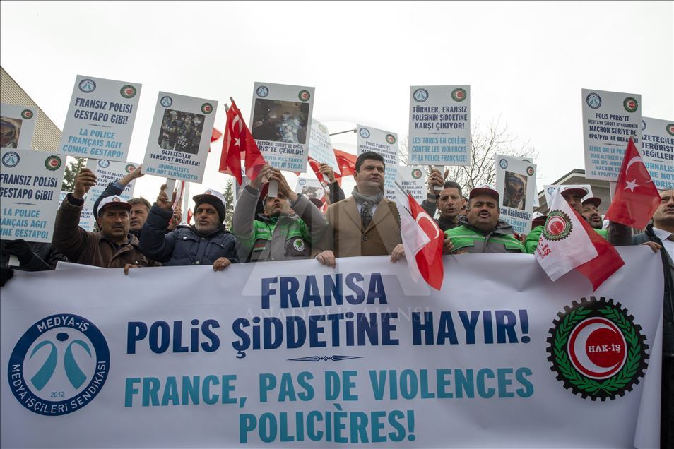 AA Foto Muhabiri Yalçın'ın Fransız polisince yaralanması meslek örgütlerince kınandı