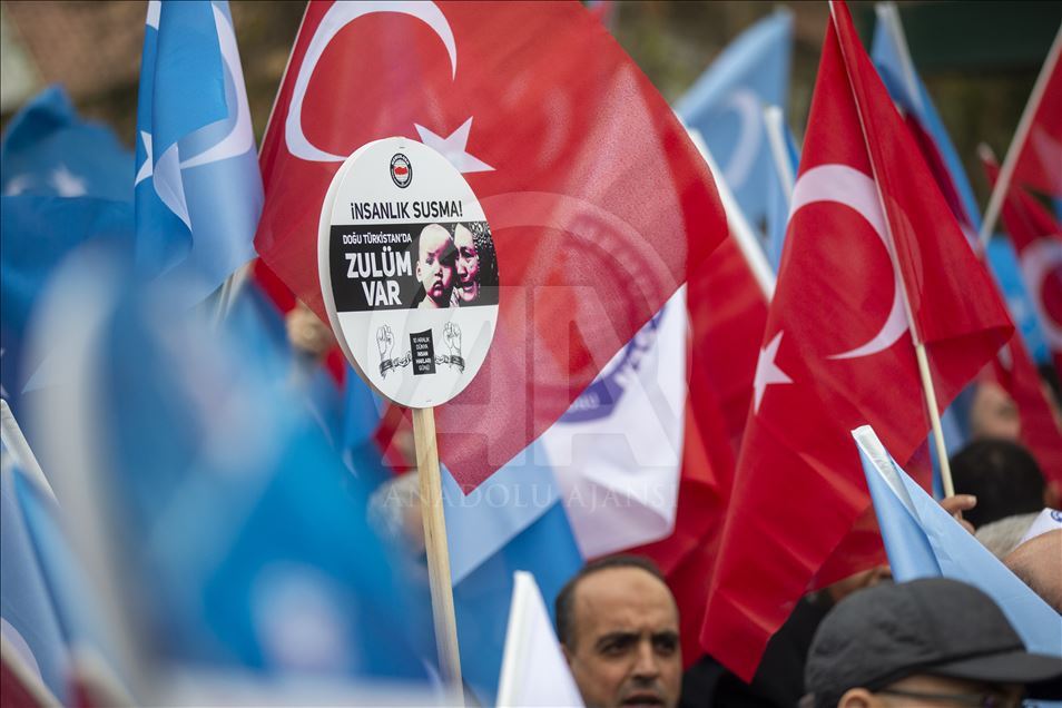 Protest in support of Uyghur Turks in Ankara