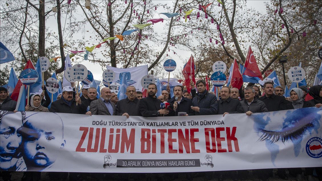 Protest in support of Uyghur Turks in Ankara
