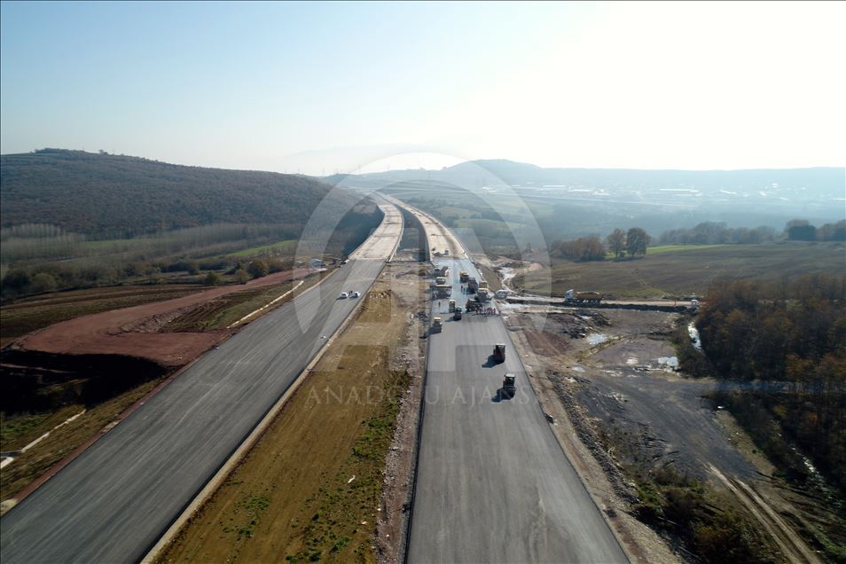Kuzey Marmara Otoyol Projesi'nde sona yaklaşıldı