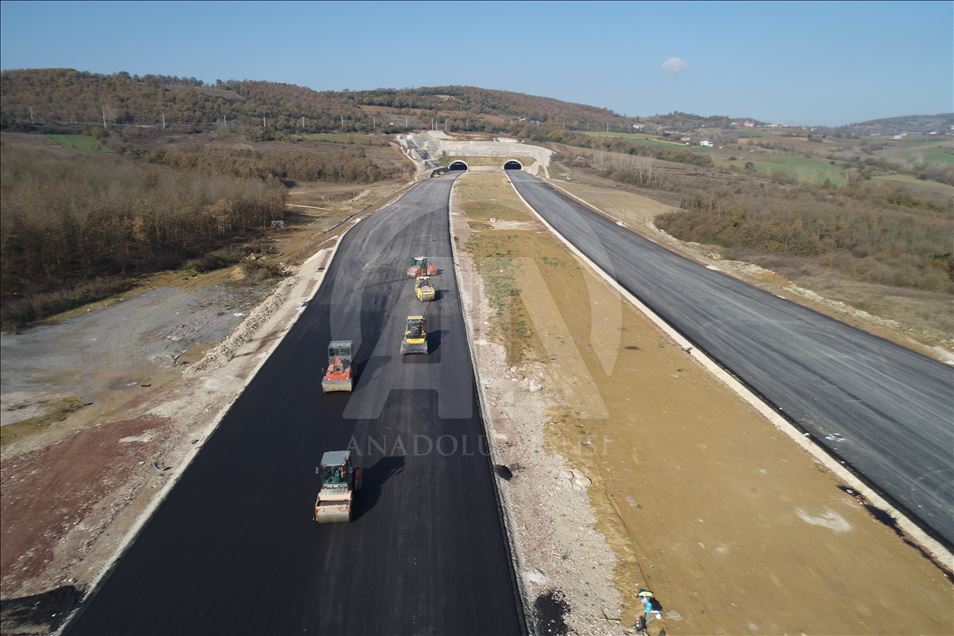 Kuzey Marmara Otoyol Projesi'nde sona yaklaşıldı
