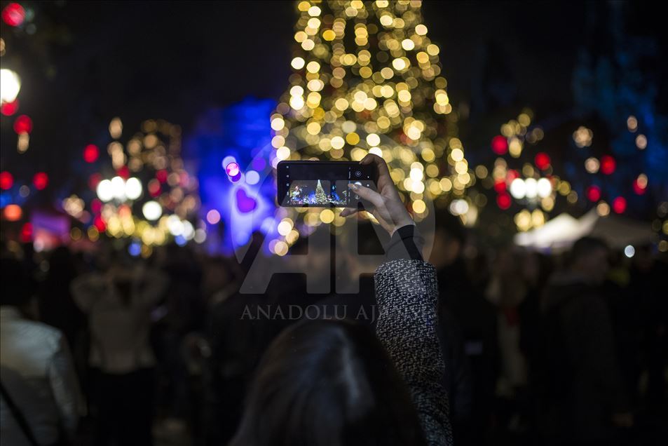 Christmas Tree Lighting ceremony in Athens