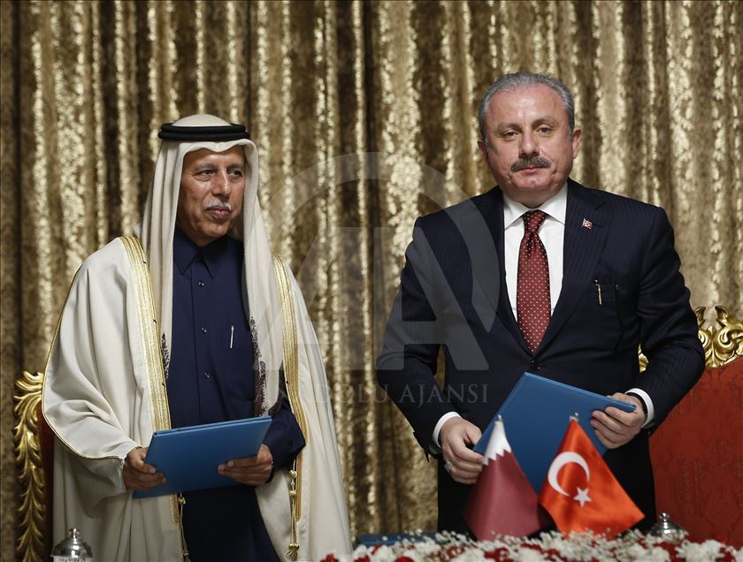 توقيع مذكرة تعاون بين البرلمان التركي والقطري