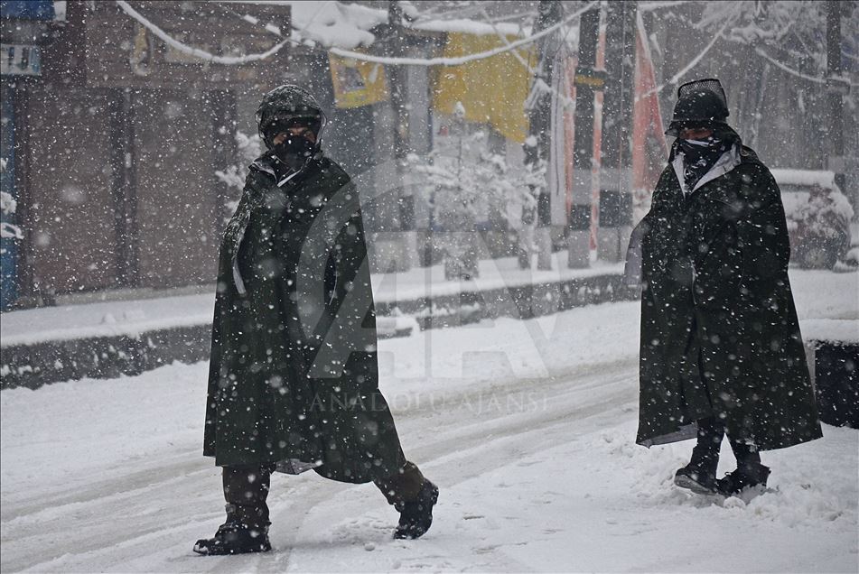 Snowfall disrupts life in Kashmir