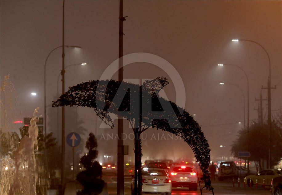 هەرێمی کوردستان.. تەمێکی چڕ شاری ھەولێری گرتەوە