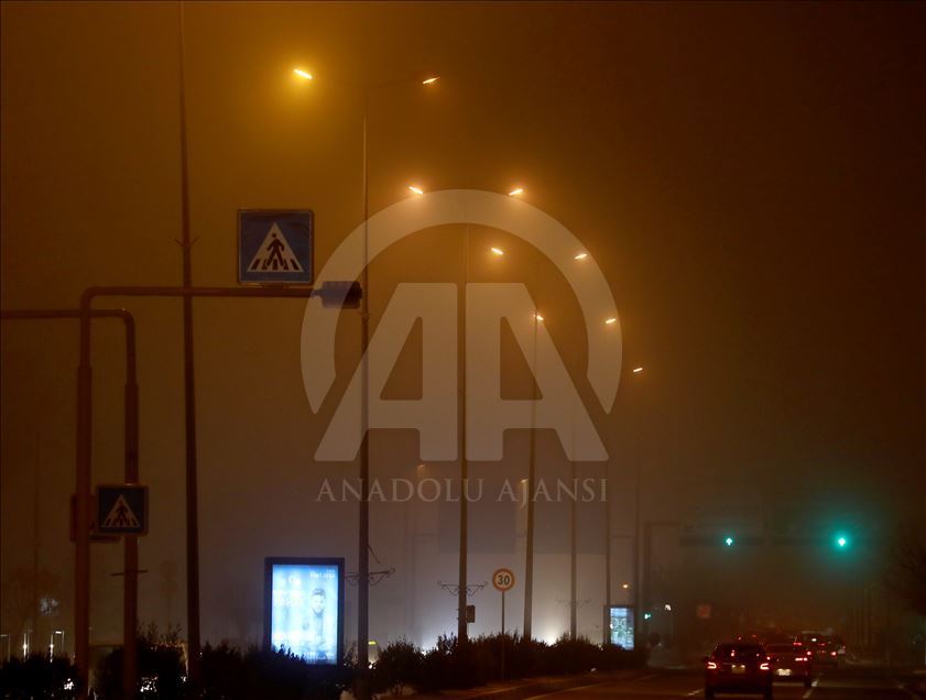 هەرێمی کوردستان.. تەمێکی چڕ شاری ھەولێری گرتەوە