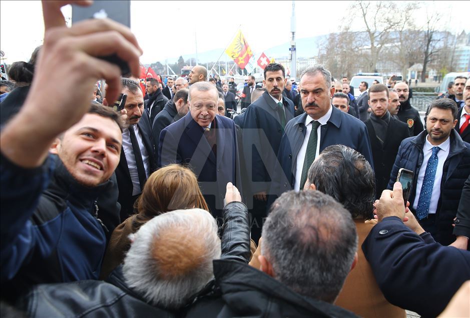 Cumhurbaşkanı Erdoğan İsviçre'de