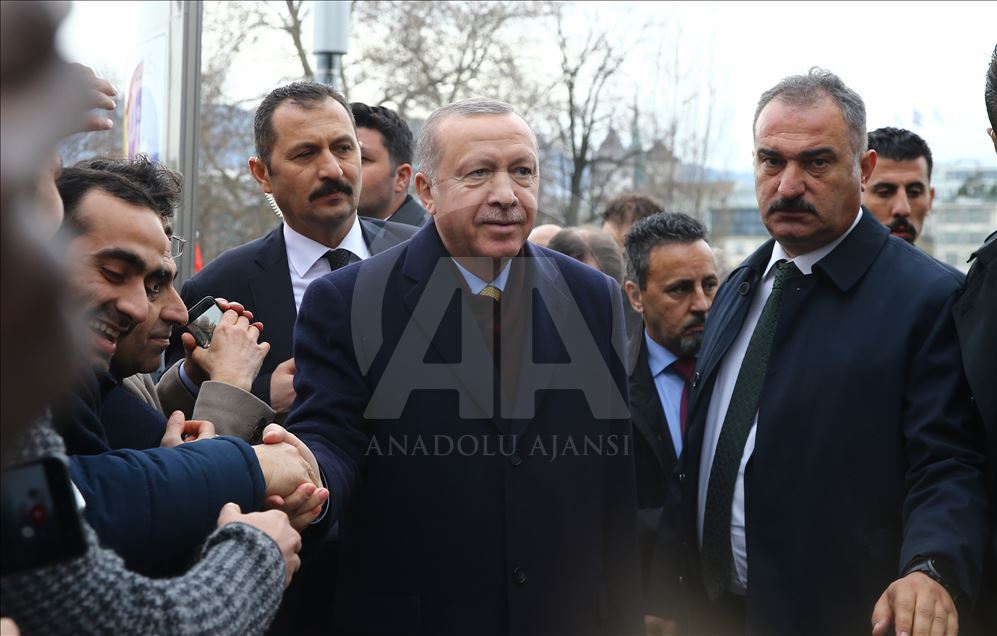Cumhurbaşkanı Erdoğan İsviçre'de