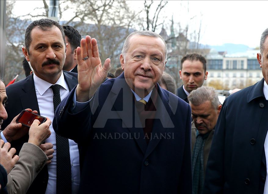 Cumhurbaşkanı Erdoğan İsviçre'de