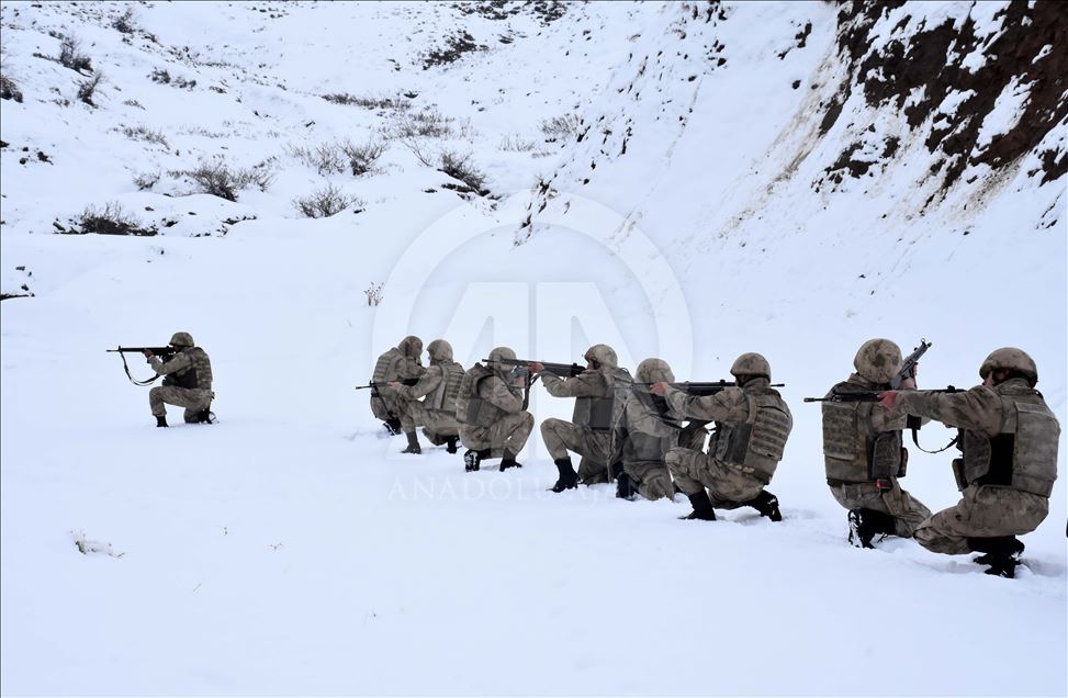 Jandarma kışın da teröristlere göz açtırmıyor