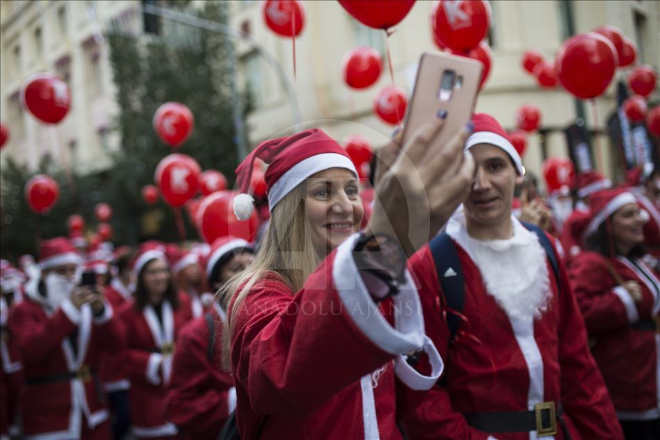 Carrera Santa Run en Atenas