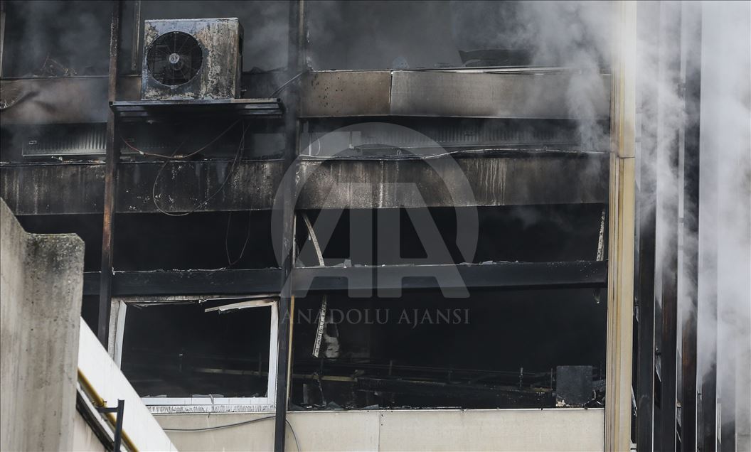 DSİ Genel Müdürlüğünde çıkan yangın söndürüldü
