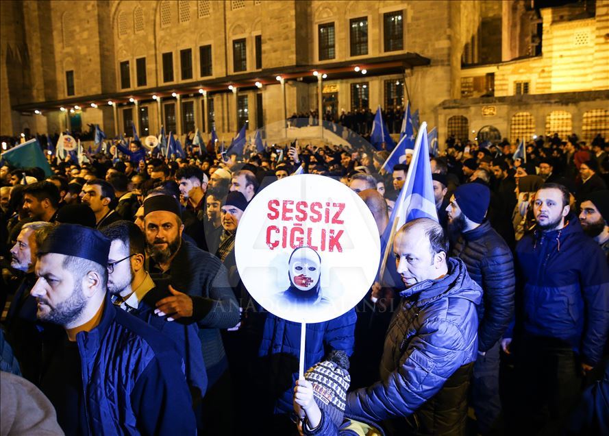 Doğu Türkistan için "Sessiz Çığlık" eylemi