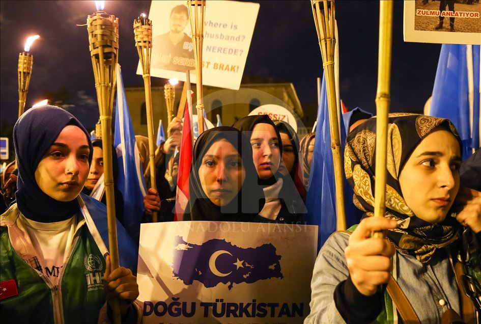 Doğu Türkistan için "Sessiz Çığlık" eylemi