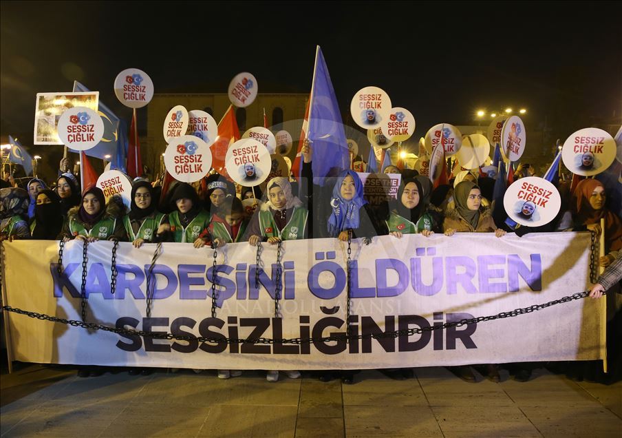 Doğu Türkistan için "Sessiz Çığlık" eylemi