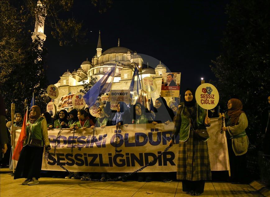 Doğu Türkistan için "Sessiz Çığlık" eylemi