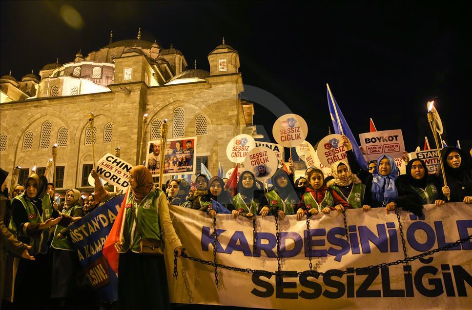 Doğu Türkistan için "Sessiz Çığlık" eylemi
