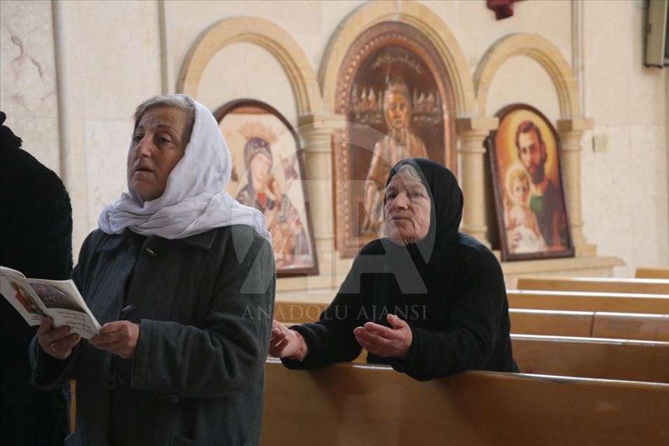 Christmas Eve Mass in Syria's Ras Al-Ayn