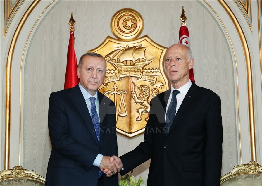 أردوغان يلتقي سعيد في تونس
