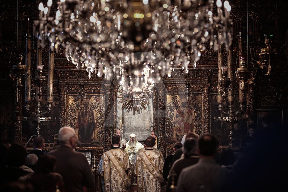 Fener Rum Patrikhanesi'nde Noel ayini