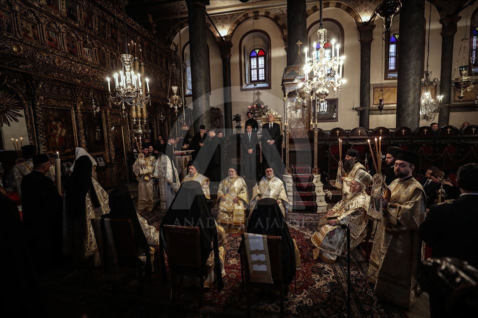 Fener Rum Patrikhanesi'nde Noel ayini