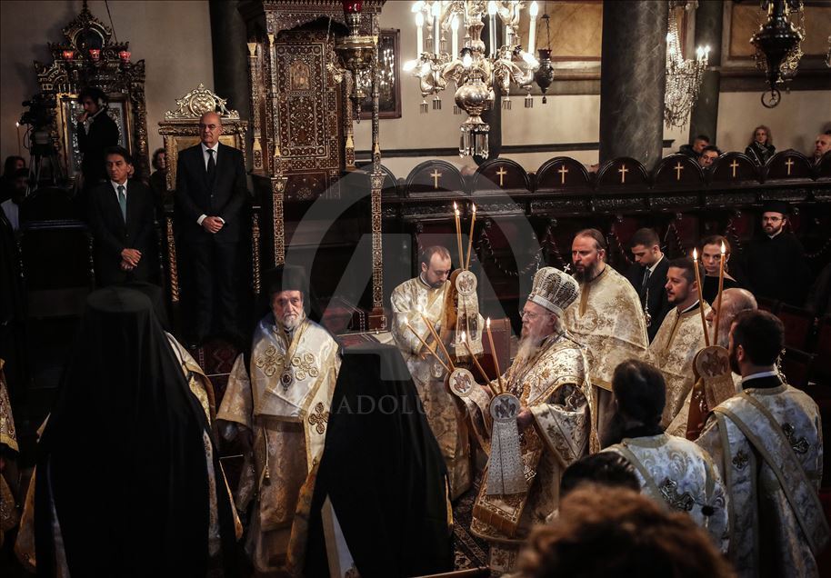 Fener Rum Patrikhanesi'nde Noel ayini