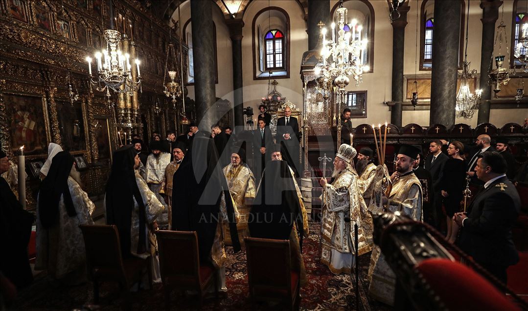 Fener Rum Patrikhanesi'nde Noel ayini