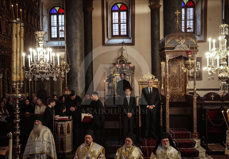 Fener Rum Patrikhanesi'nde Noel ayini