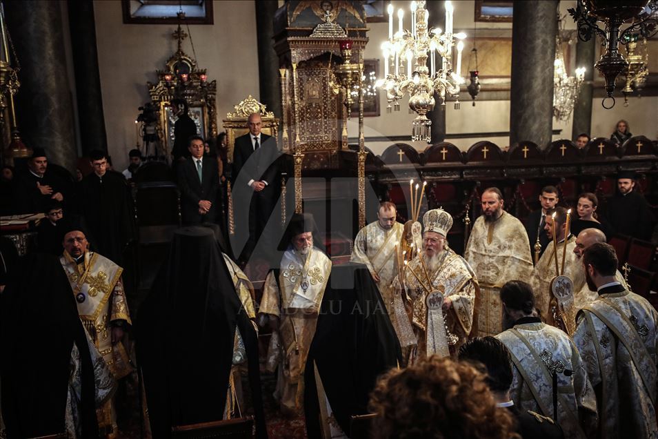 Fener Rum Patrikhanesi'nde Noel ayini