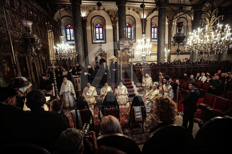 Fener Rum Patrikhanesi'nde Noel ayini