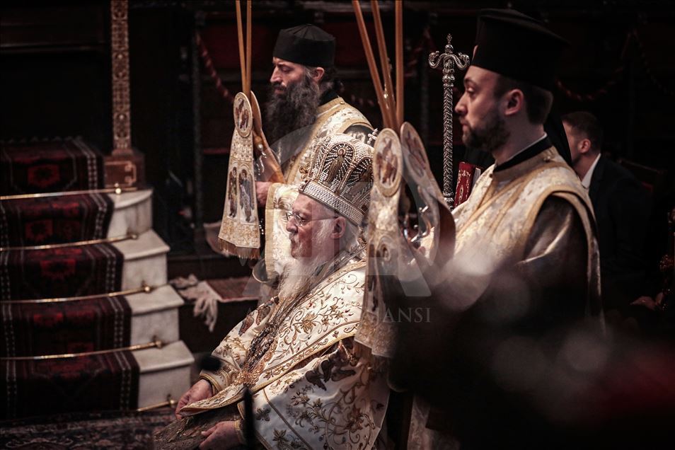 Fener Rum Patrikhanesi'nde Noel ayini