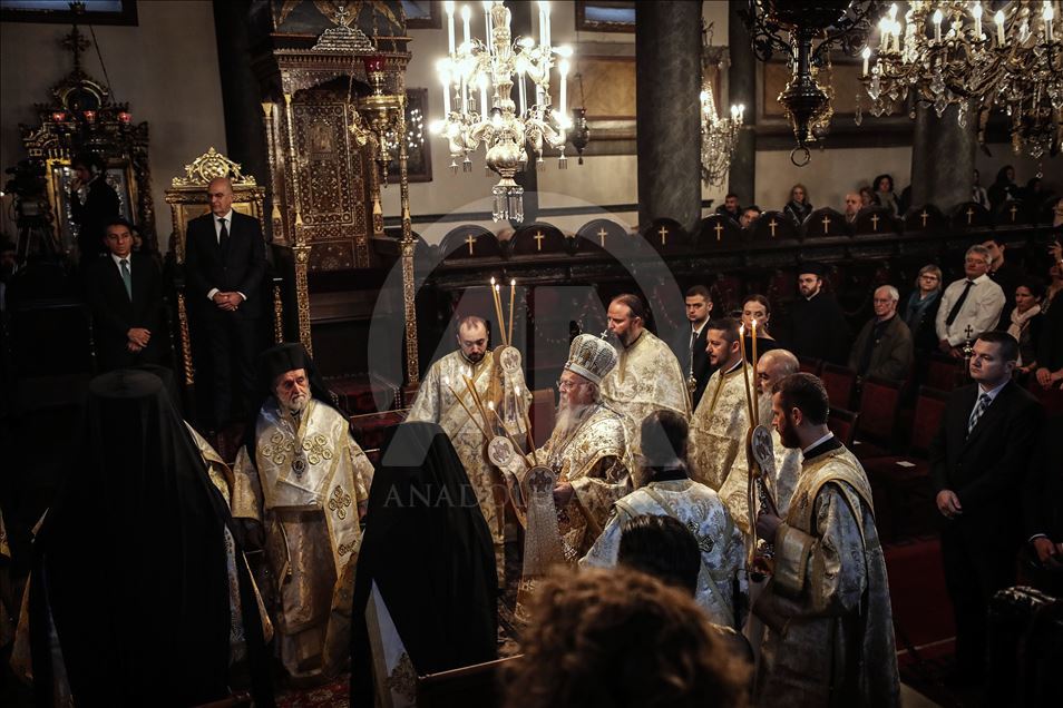 Fener Rum Patrikhanesi'nde Noel ayini