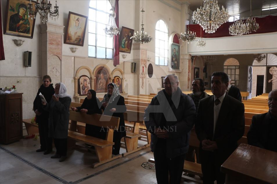 Christmas Eve Mass in Syria's Ras Al-Ayn